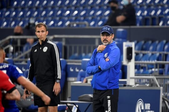 Schalke-Trainer David Wagner schreibt die Europapokal-Teilnahme ab.