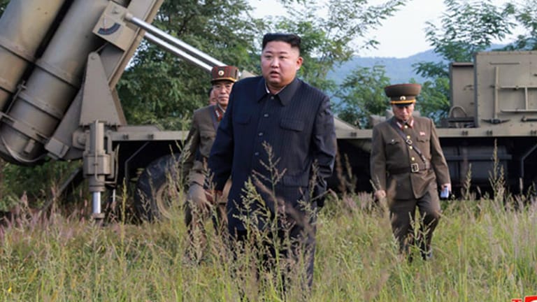 Kim Jong Un überwacht eine Militärübung im September 2019: Im Jahr 2020 haben die Spannungen auf der koreanischen Halbinsel wieder deutlich zugenommen.