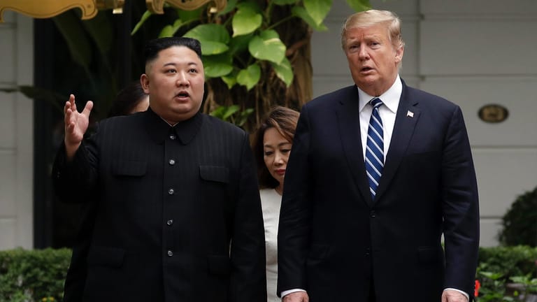 Hanoi, Vietnam: Das historische Gipfeltreffen zwischen Donald Trump und Kim Jong Un im Juni 2018.