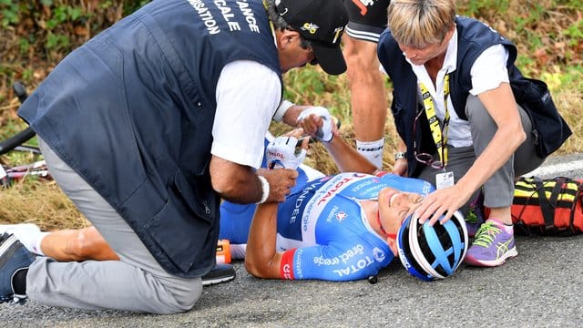 Stürzte schwer beim Training: Niki Terpstra.