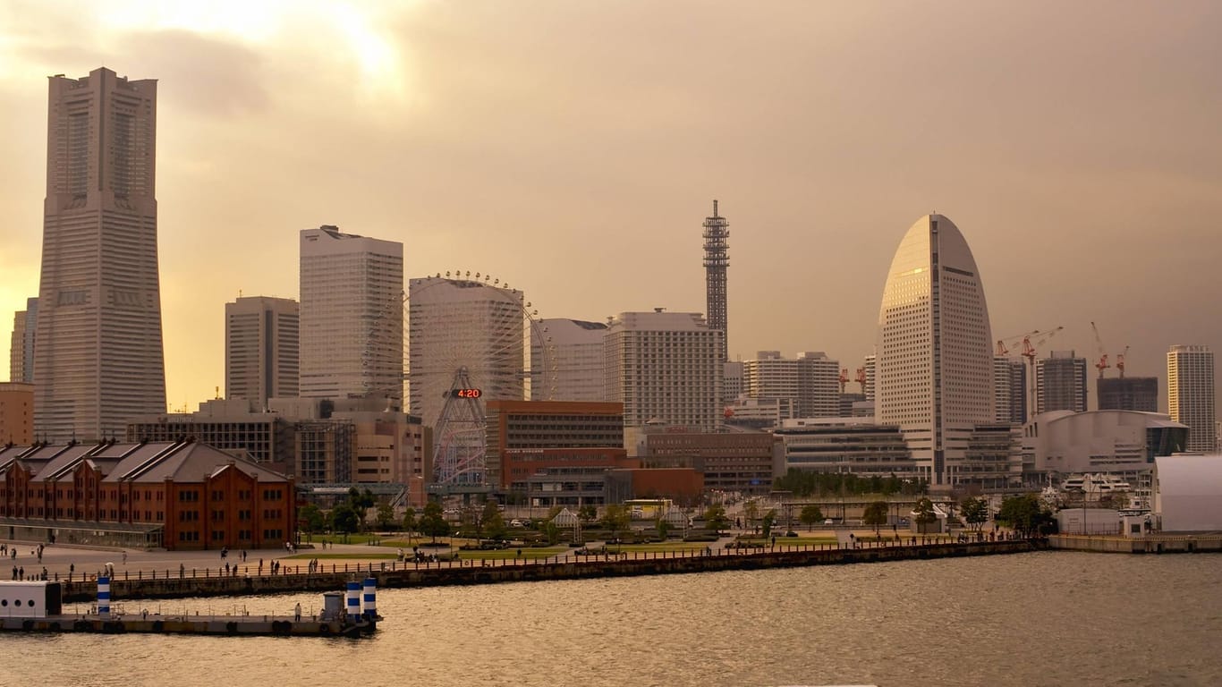 Blick auf Yokohama: Bei dem Unglück auf der "Asuka 2" wurde niemand verletzt. (Archivbild)
