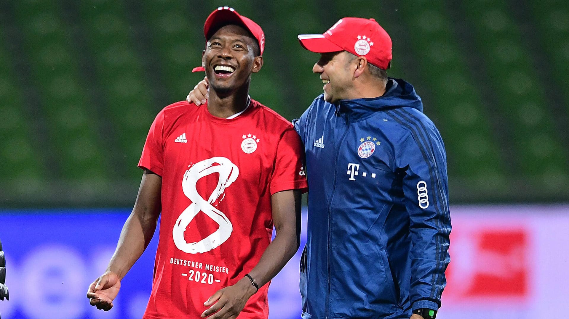 Haben in dieser Saison noch mehr auf dem Zettel als die Deutsche Meisterschaft: Bayern-Abwehrchef David Alaba (l.) und -Trainer Hans-Dieter Hansi Flick.