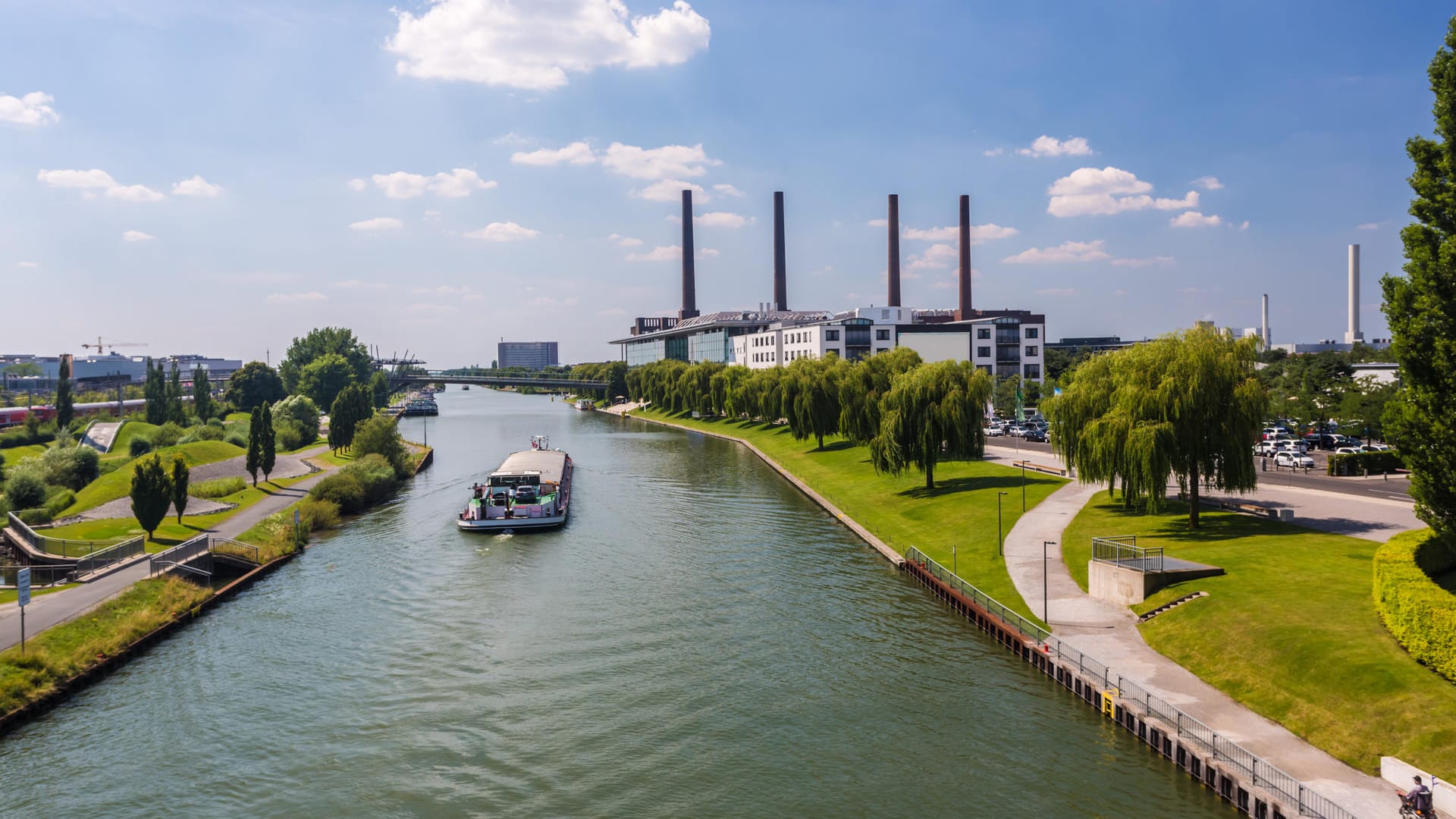 Blick auf Wolfsburg