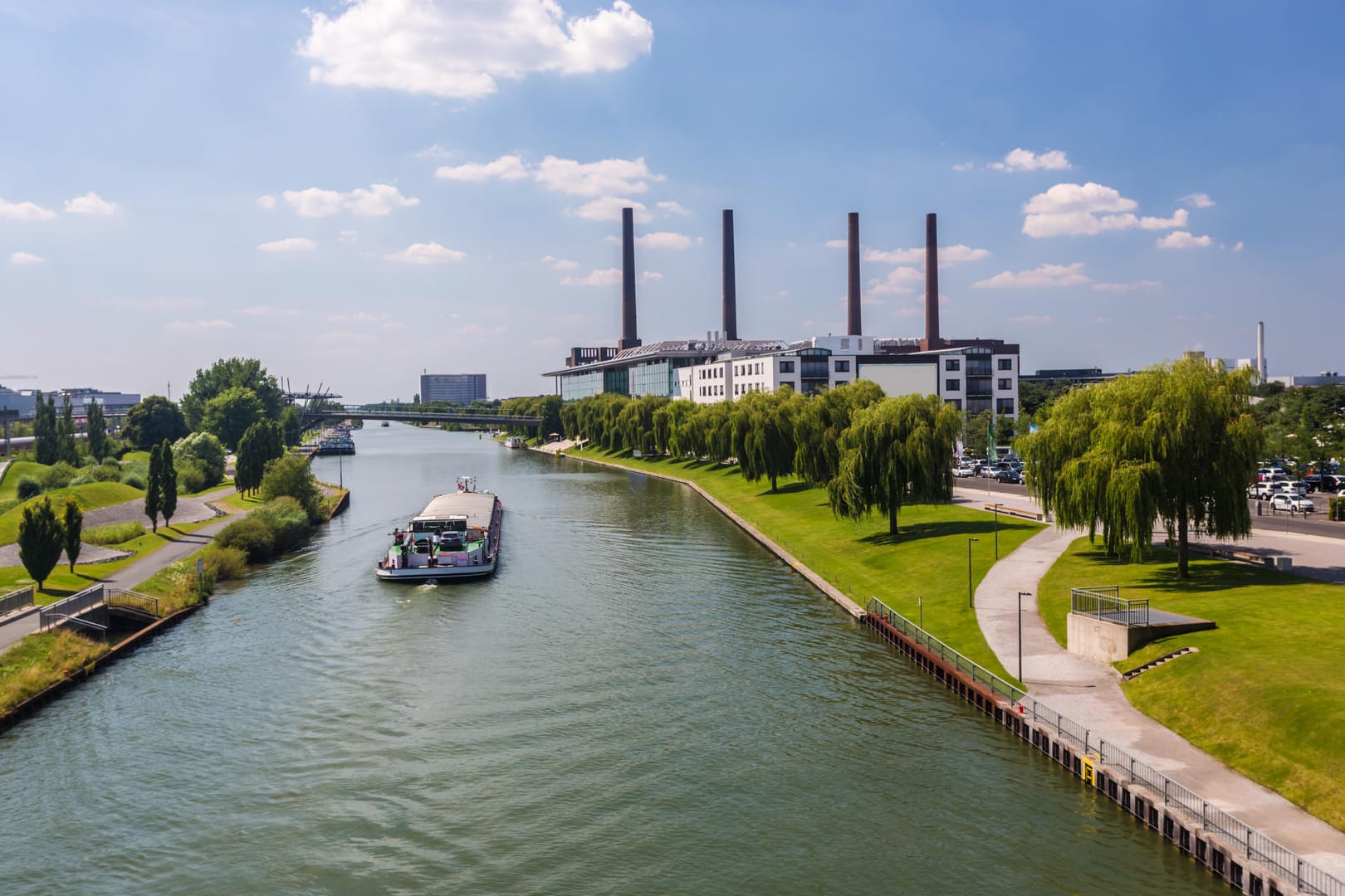 Blick auf Wolfsburg