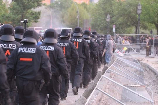 Polizeieinsatz in der Bundeshauptstadt.