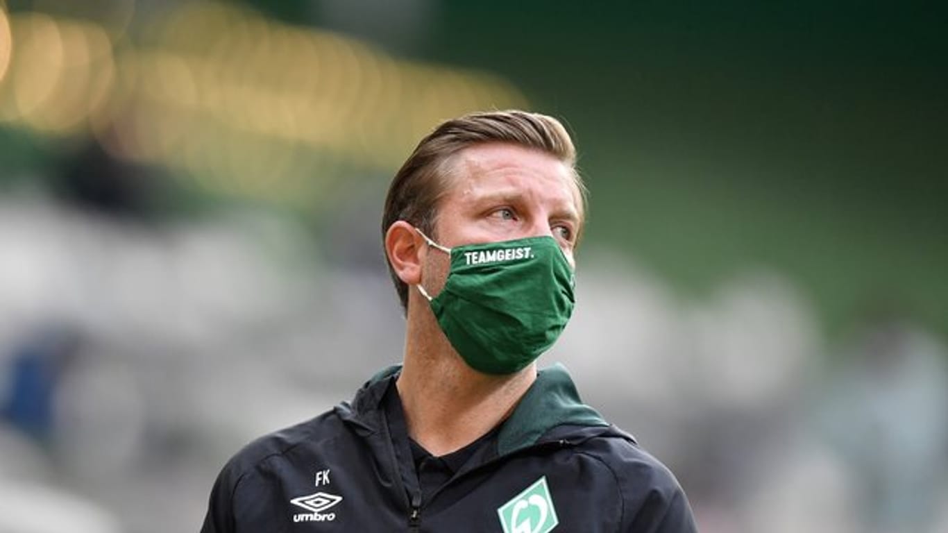 Für Trainer Florian Kohfeldt und Werder Bremen geht es beim Abstiegsduell in Mainz um "alles".