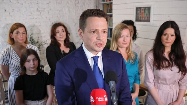 Rafal Trzaskowski ist Bürgermeister von Warschau und Präsidentschaftskandidat von Polens größtem Oppositionsbündnis. Rafal Trzaskowski ist Bürgermeister von Warschau und Präsidentschaftskandidat von Polens größtem Oppositionsbündnis.