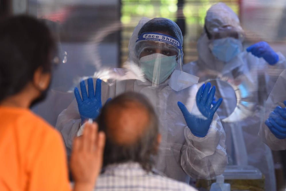 Krankenhaus im indischen Neu Delhi: Etwa 12.500 Menschen sind in Indien bereits am Coronavirus gestorben.