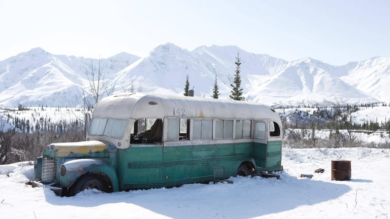 Der Bus stand jahrelang in Alaska