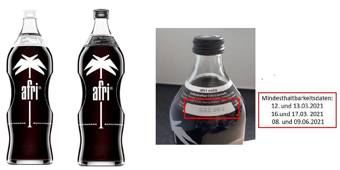 Afri Cola: Zwei Sorten Cola der Marke werden derzeit zurückgerufen.
