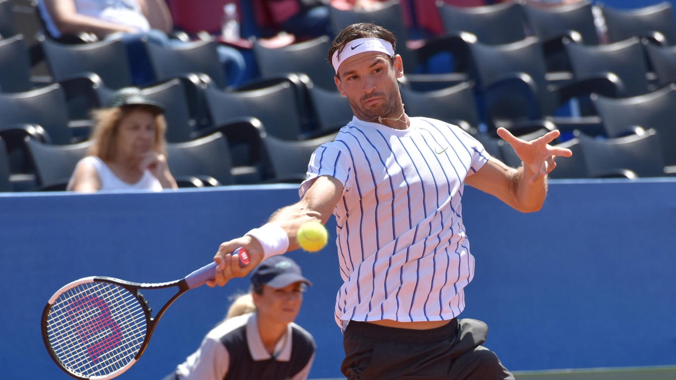 Grigor Dimitrov: Der bulgarische Tennisprofi wurde positiv auf Covid-19 getestet.