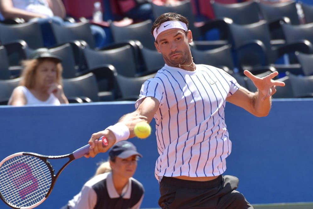 Grigor Dimitrov: Der bulgarische Tennisprofi wurde positiv auf Covid-19 getestet.