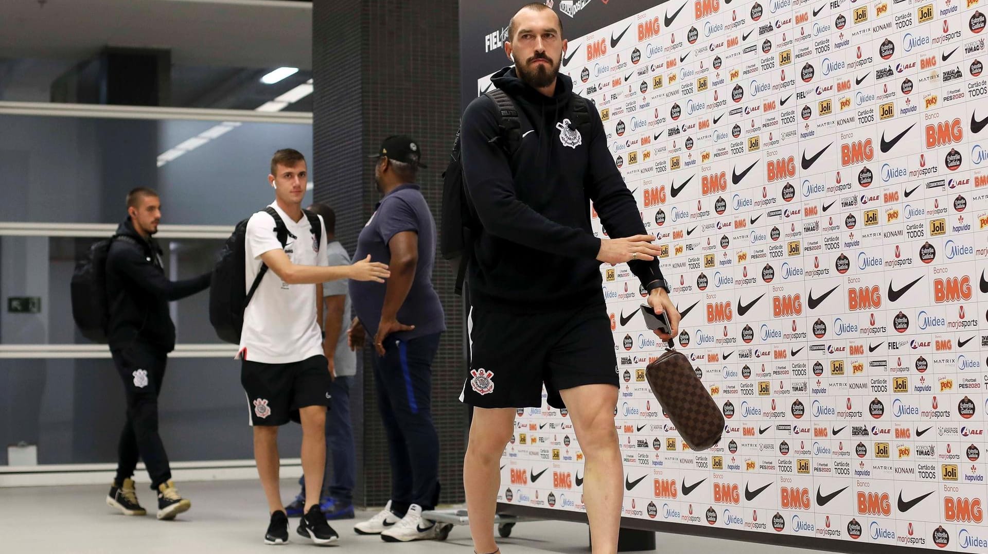 Spieler des SC Corinthians im Stadion: Beinahe die gesamte Mannschaft wurde positiv auf Corona getestet.