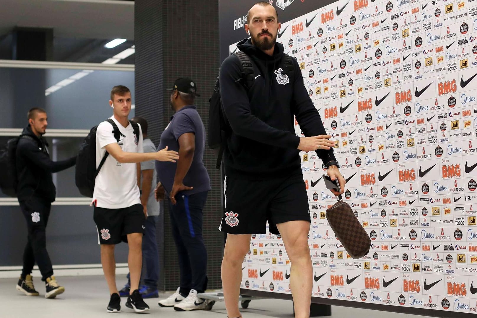 Spieler des SC Corinthians im Stadion: Beinahe die gesamte Mannschaft wurde positiv auf Corona getestet.