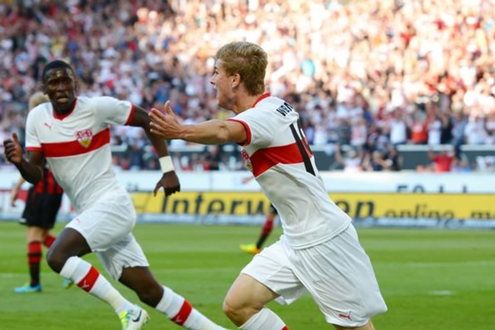 Früher beim VfB Stuttgart, bald beim FC Chelsea Teamkollegen: Timo Werner (r) und Antonio Rüdiger.