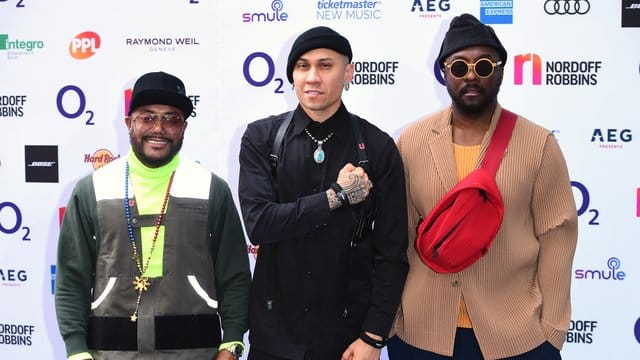 Die Hip-Hop-Band Black Eyed Peas (l-r), Apl.