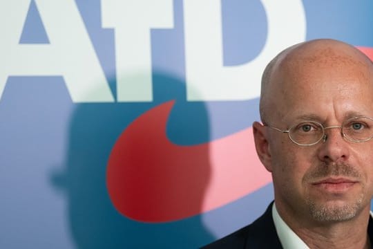Andreas Kalbitz Mitte Mai im Landtag von Brandenburg.