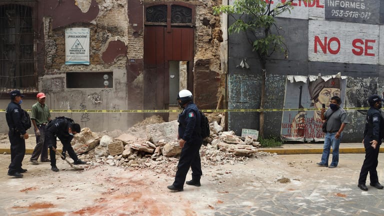 Schweres Erdbeben in Mexiko: Im Bundesstaat Oaxaca ereignete sich ein Erdbeben der Stärke 7,5.