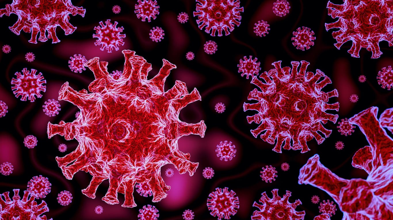 3D-Illustration des Corona-Virus: Zig Millionen Menschen hat das vor etwa einem halben Jahr aufgetauchte Coronavirus schon infiziert – mutiert es inzwischen und wird gefährlicher?