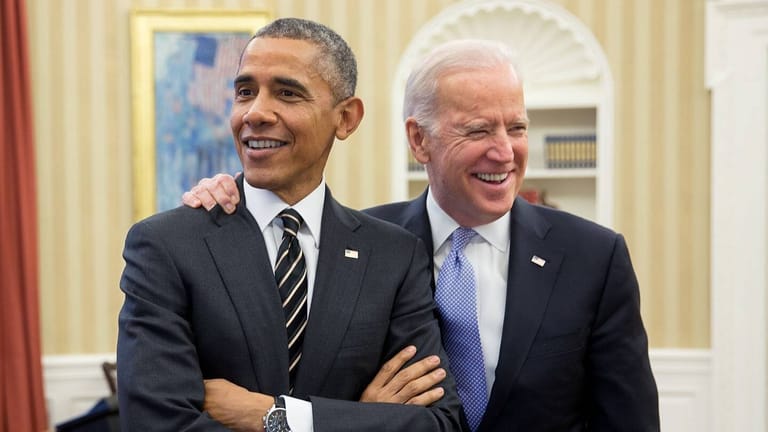 Barack Obama: Der frühere US-Präsident hat seinen damaligen Vize und heutigen Präsidentschaftsanwärter Joe Biden bei einer Wahlkampfveranstaltung unterstützt.