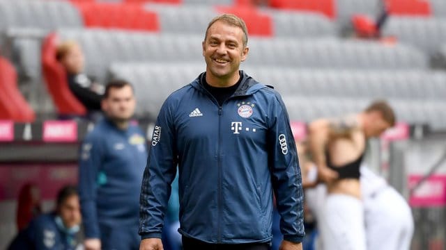 Wurde von der Übergangslösung zum Meister-Coach: Bayern-Trainer Hansi Flick. Wurde von der Übergangslösung zum Meister-Coach: Bayern-Trainer Hansi Flick.