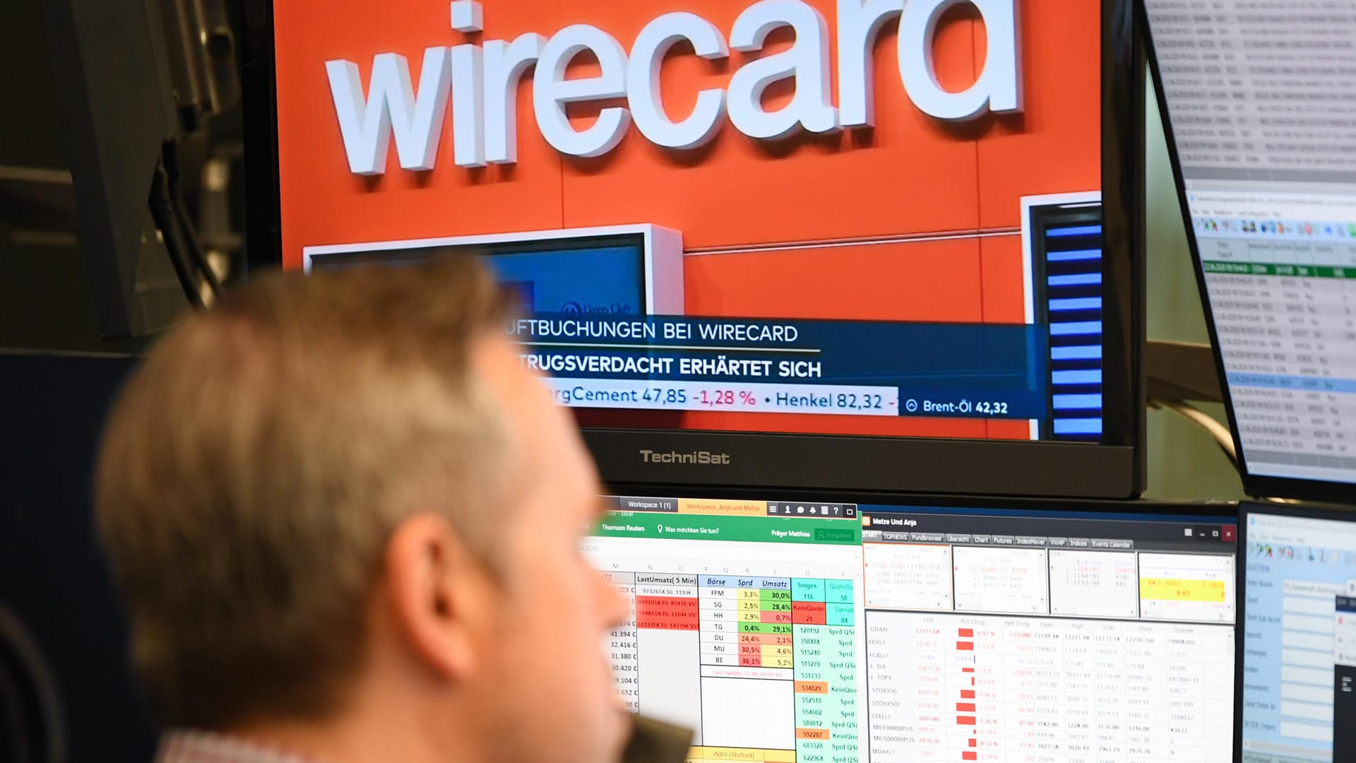Ein Aktienhändler: Der Kollateralschaden des Wirecard-Skandals könnte immens werden.