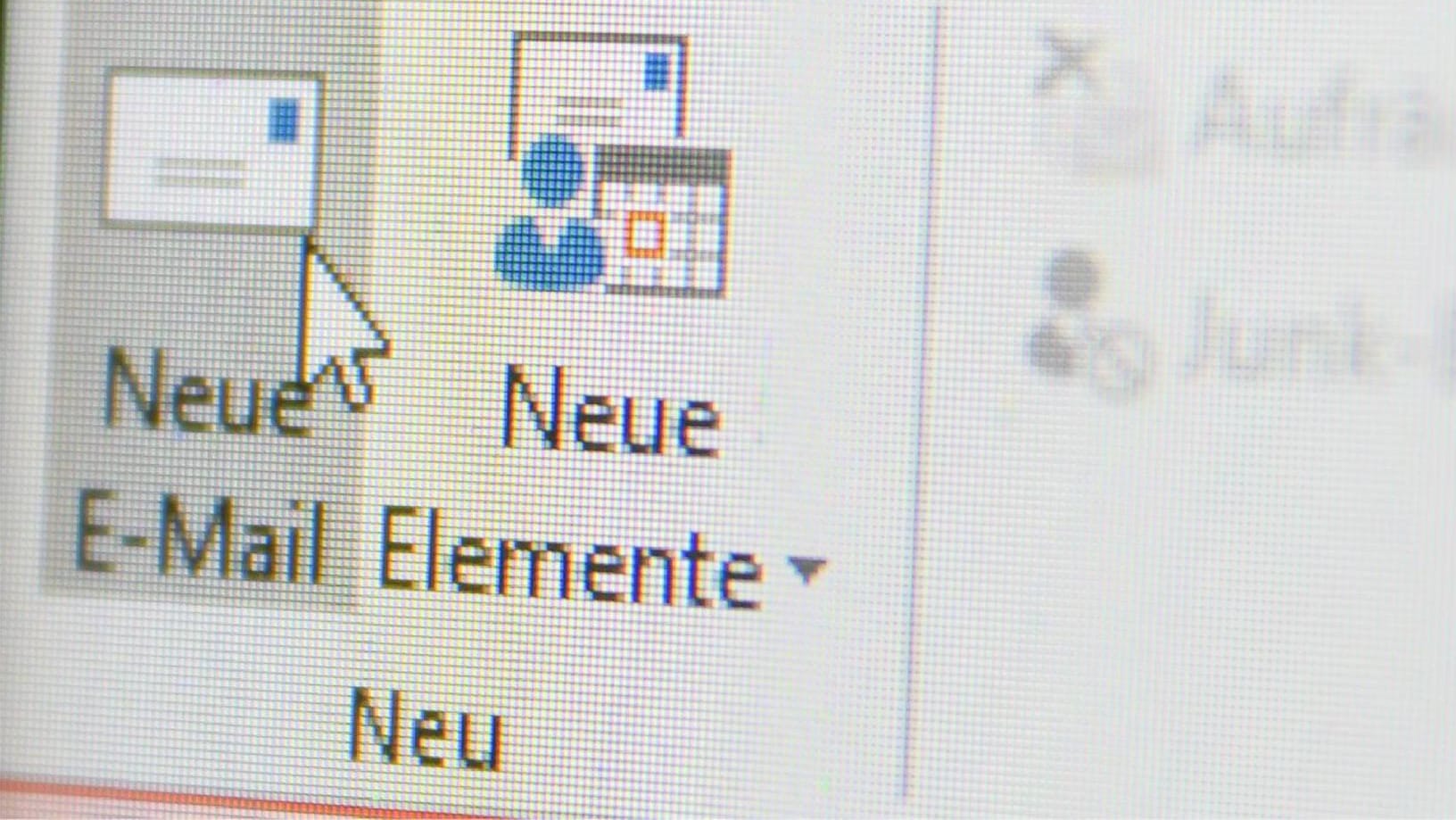 Microsoft-Outlook-Bildschirmfoto: Die Mail-Software soll durch ein Update gestört sein