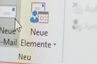 Microsoft-Outlook-Bildschirmfoto: Die Mail-Software soll durch ein Update gestört sein