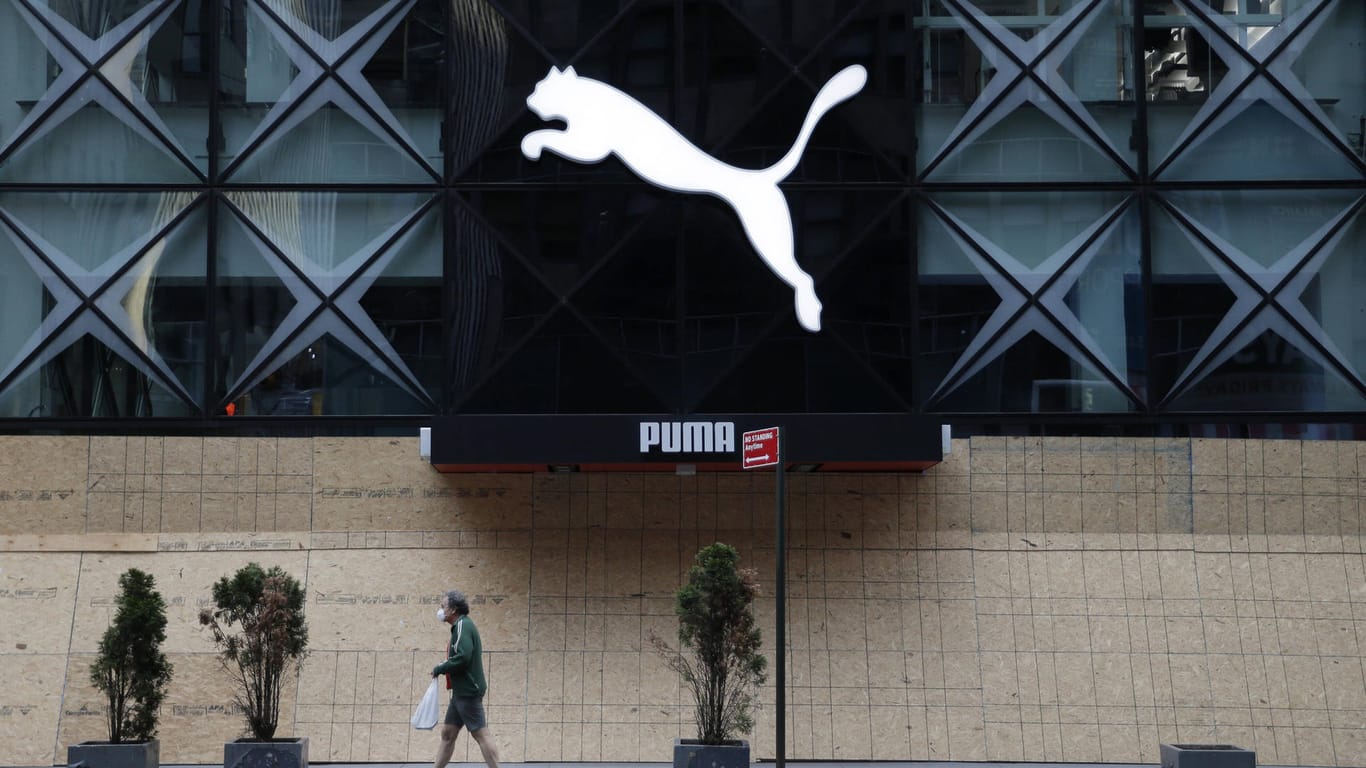 Ein Puma-Geschäft in den USA (Symbolbild): Der Enkel des Puma-Gründers, Frank Dassler, ist gestorben.