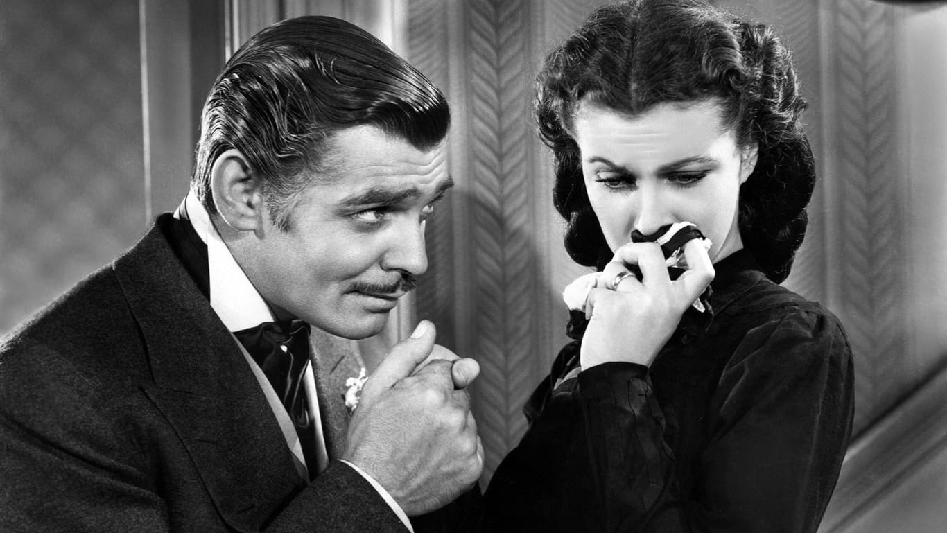 "Vom Winde verweht": Clark Gable und Vivien Leigh waren die Stars des Films.