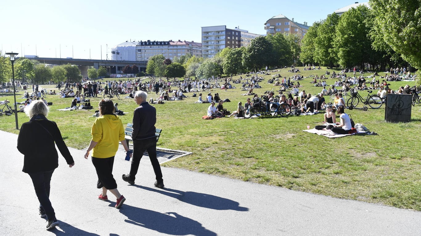 Park in Stockholm: Die WHO sprach von einer beschleunigten Übertragungsrate – auch in Schweden.