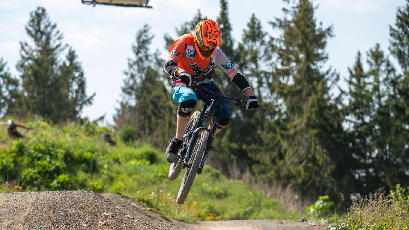 Mountainbike: Im Bikepark von Albstadt finden auch regelmäßig Weltcuprennen statt.