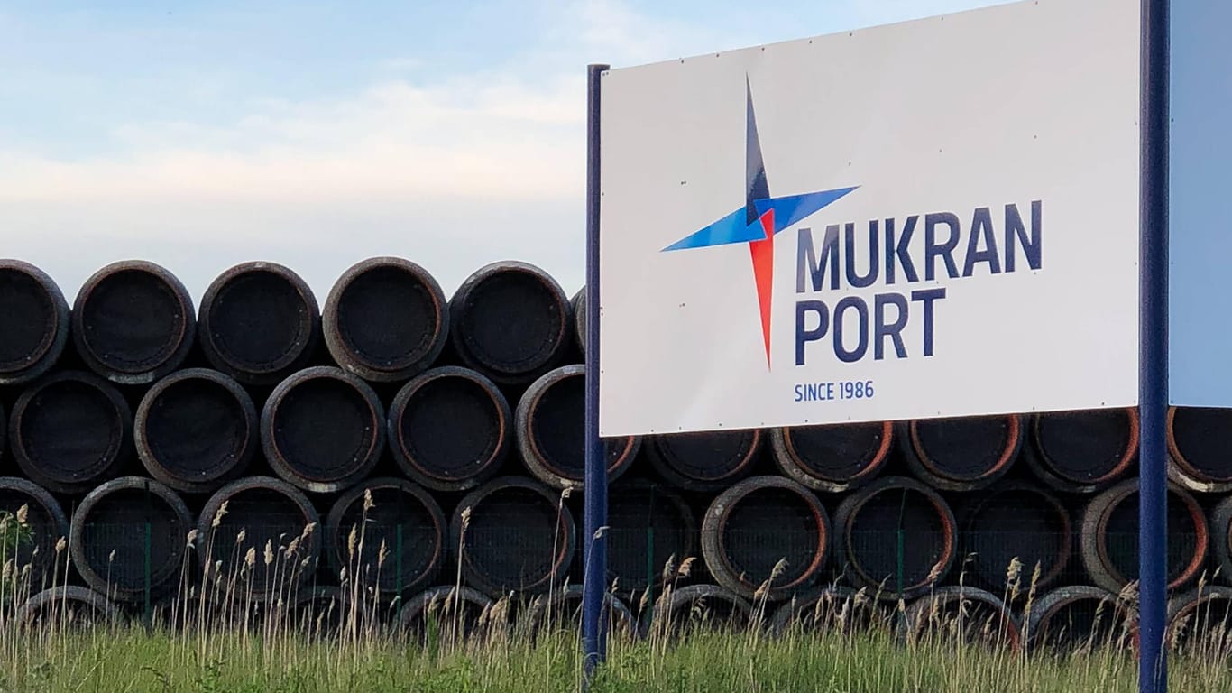 Nord Stream 2: Aus diesen Rohren wird die Pipeline gebaut.