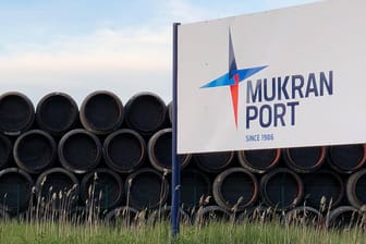 Nord Stream 2: Aus diesen Rohren wird die Pipeline gebaut.