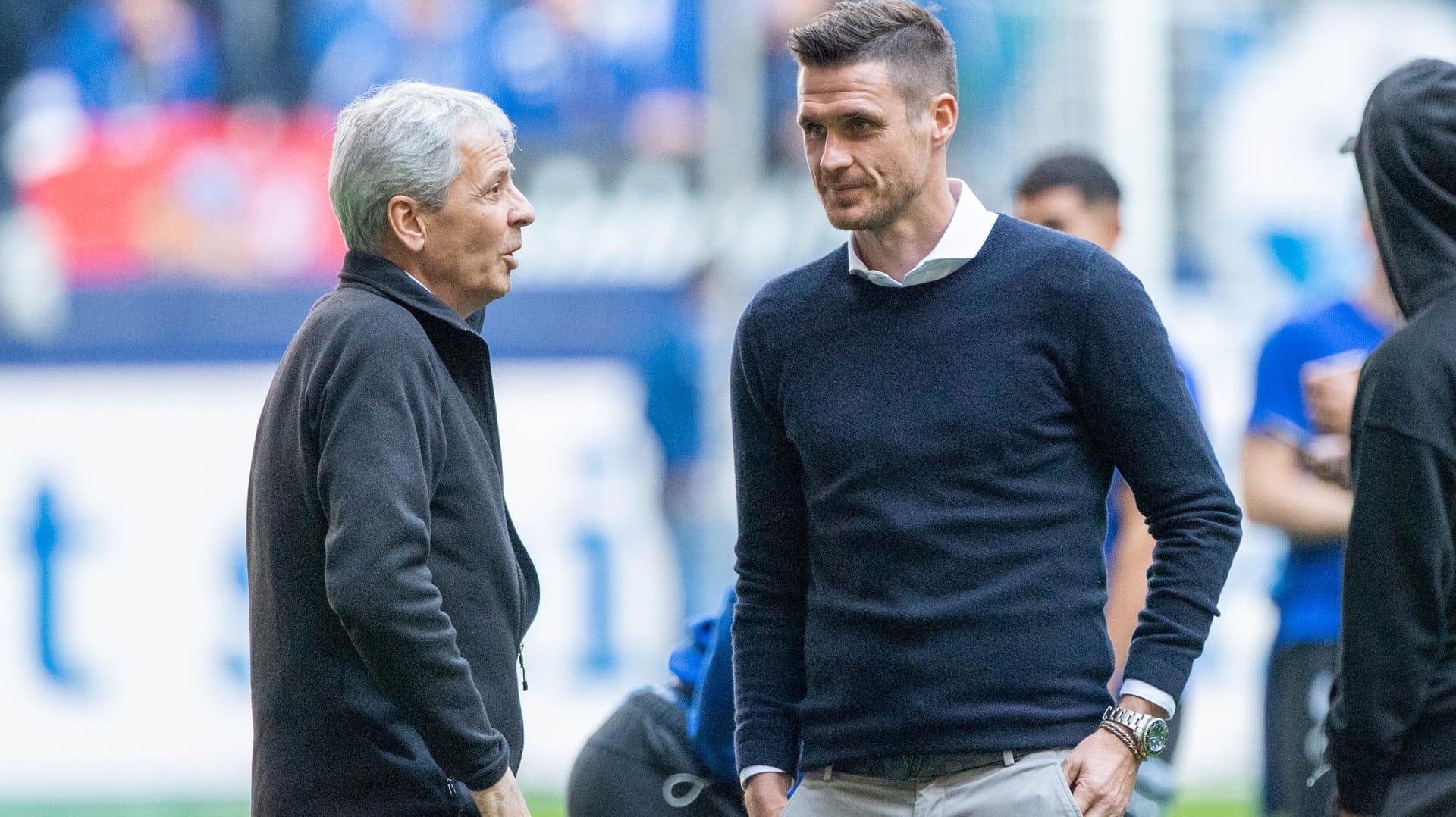 Gemeinsam beim BVB: Trainer Lucien Favre (l.) und Lizenzspielerchef Sebastian Kehl arbeiten seit zwei Jahren in Dortmund zusammen. Gemeinsam beim BVB: Trainer Lucien Favre (l.) und Lizenzspielerchef Sebastian Kehl arbeiten seit zwei Jahren in Dortmund zusammen.