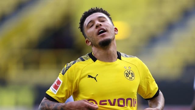 Trägt noch das Trikot von Borussia Dortmund: Jadon Sancho. Trägt noch das Trikot von Borussia Dortmund: Jadon Sancho.