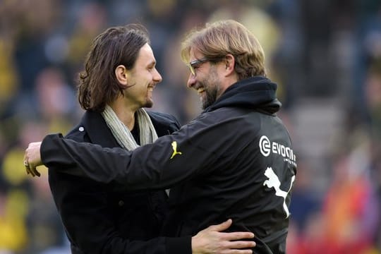 Wünscht sich, dass Jürgen Klopp (r) einmal Bundestrainer wird: Neven Subotic (l).