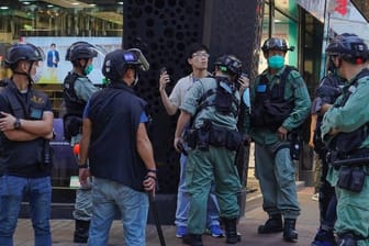 In Hongkong gibt es erneut Proteste gegen das chinesische Sicherheitsgesetz.