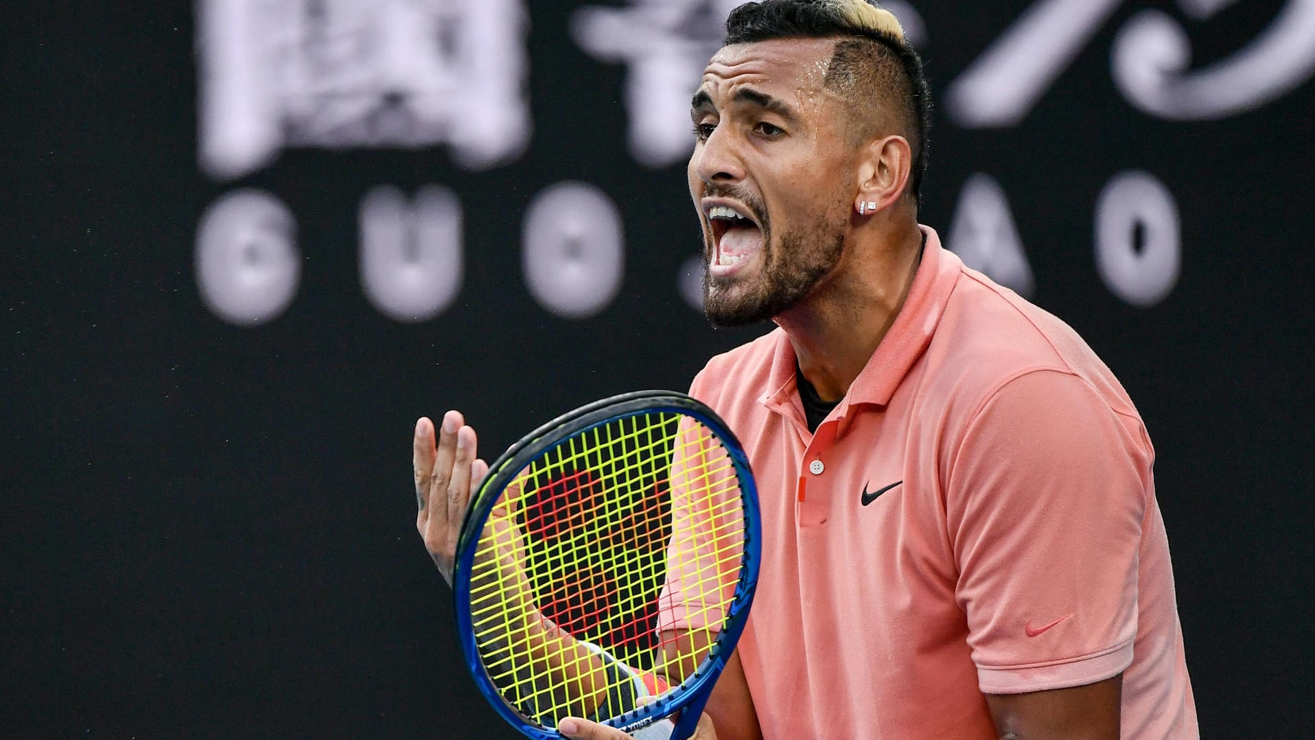 Fassungslos: Nick Kyrgios kritisiert Alexander Zverev.