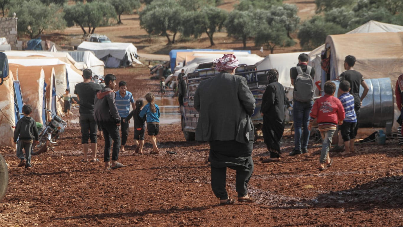 Syrische Flüchtlinge in einem Lager im Norden des Landes.