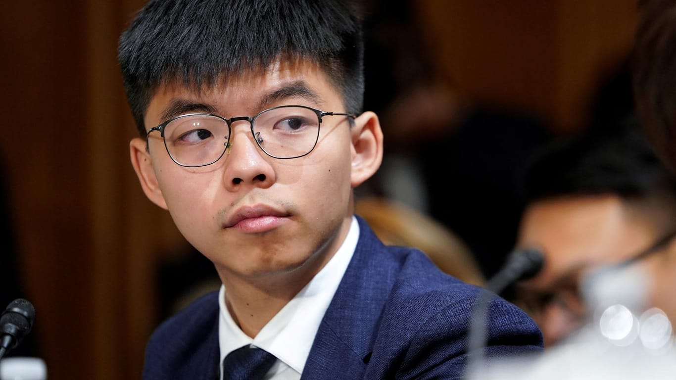 Das Gesicht der Demokratiebewegung: Joshua Wong will weiter in Hongkong bleiben, "bis sie mich zum Schweigen bringen und auslöschen".