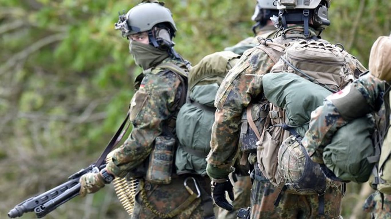KSK-Soldaten bei einer Übung in Schleswig-Holstein.