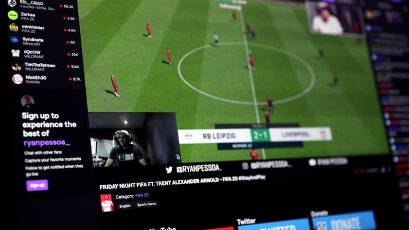 Videospiele wie FIFA 20 sind das Kerngesschäft der Streaming-Plattform Twitch.