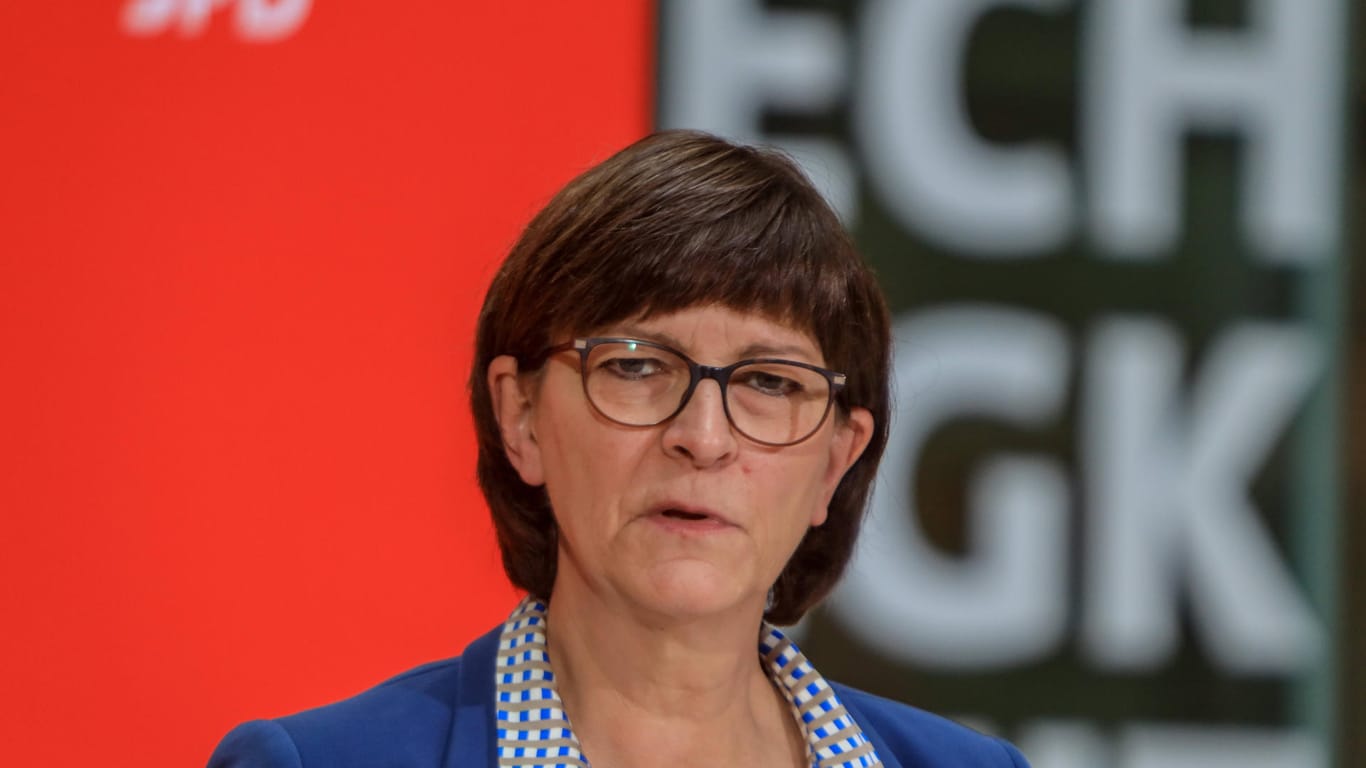 Die SPD-Co-Vorsitzende Saskia Esken