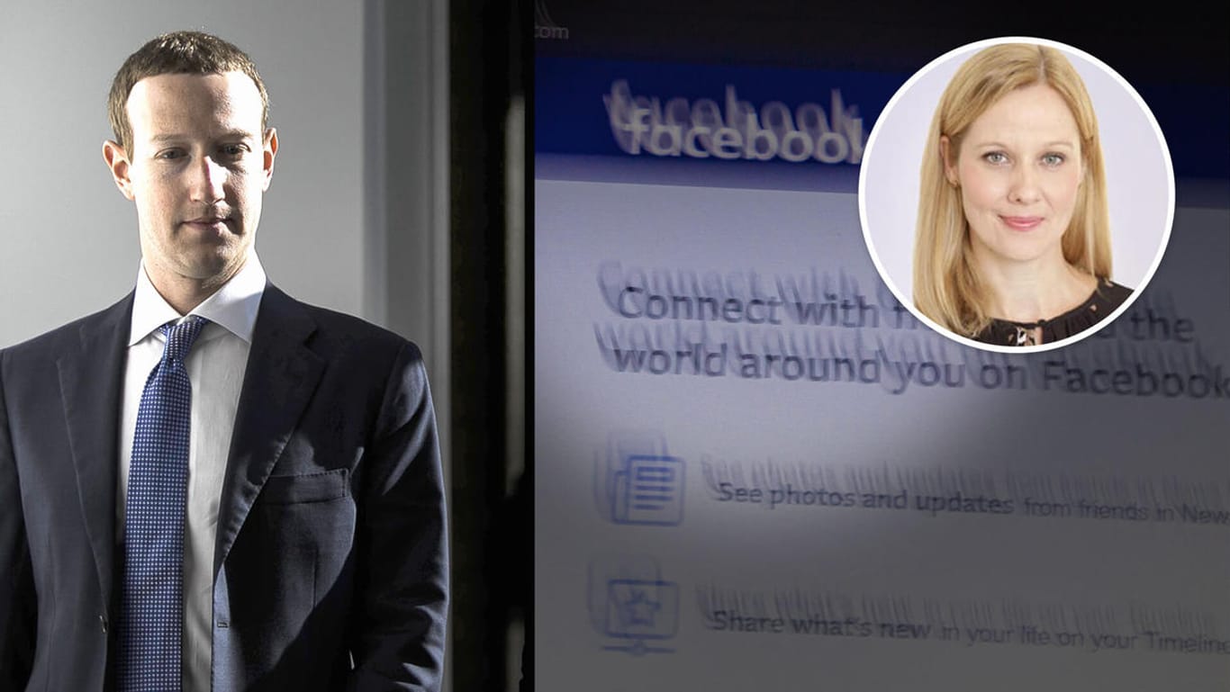Facebook und Mark Zuckerberg (Symbolbild): Der Facebook-Chef zögerte, bei Hassreden durchzugreifen.