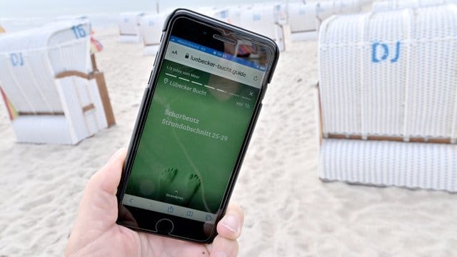 Abstandsregeln gelten auch am Strand. Abstandsregeln gelten auch am Strand.