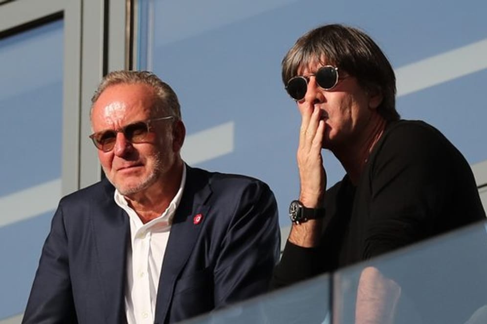 Wollen sich beim Pokal-Finale auf einen Espresso treffen: Bayern-Boss Karl-Heinz Rummenigge und Bundestrainer Joachim Löw.