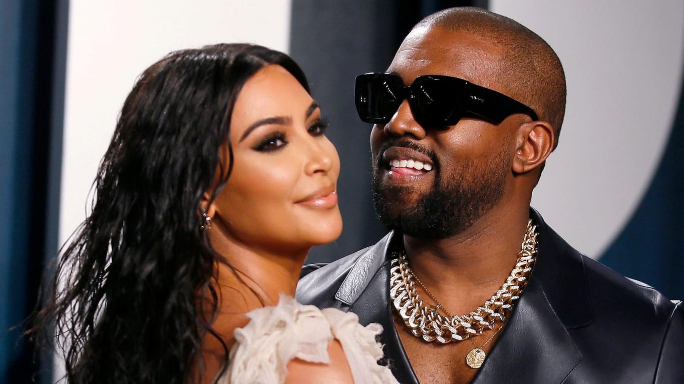 Kanye West, hier mit Kim Kardashian: Der Musiker will Donald Trump Konkurrenz machen.