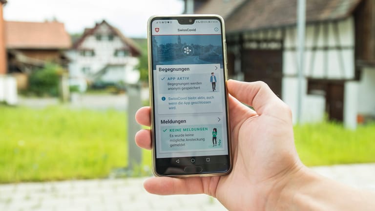 Die Schweizer Corona-Warn-App "SwissCovid Tracing App": Die Nutzung der App ist in der Bevölkerung noch nicht weit verbreitet.