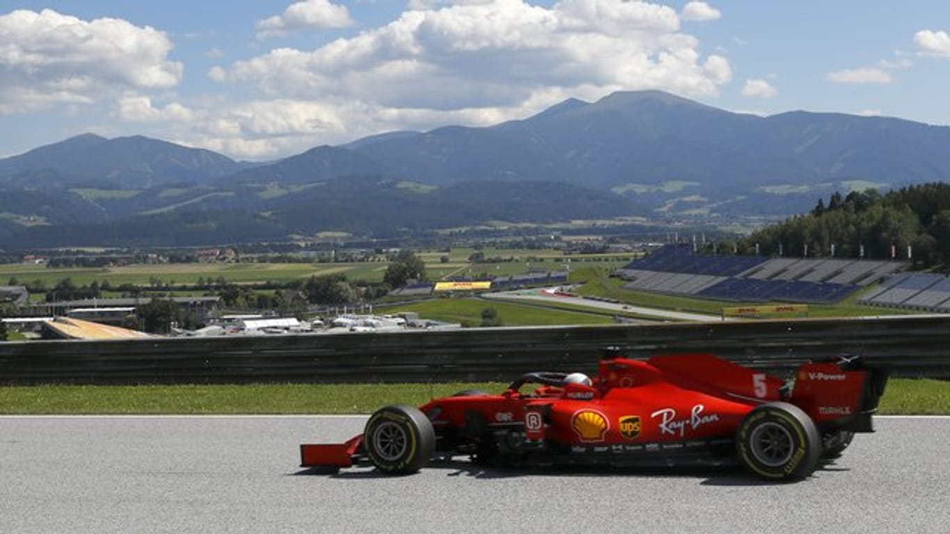 Sebastian Vettel kam in Österreich nur auf Platz zehn.